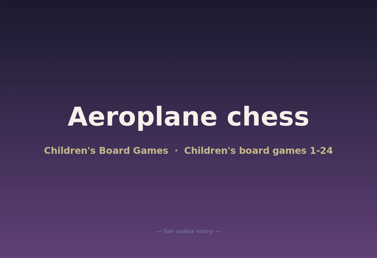 Aeroplane chess