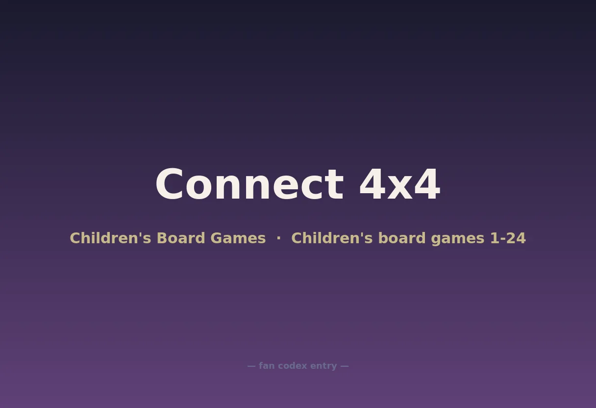 Connect 4x4